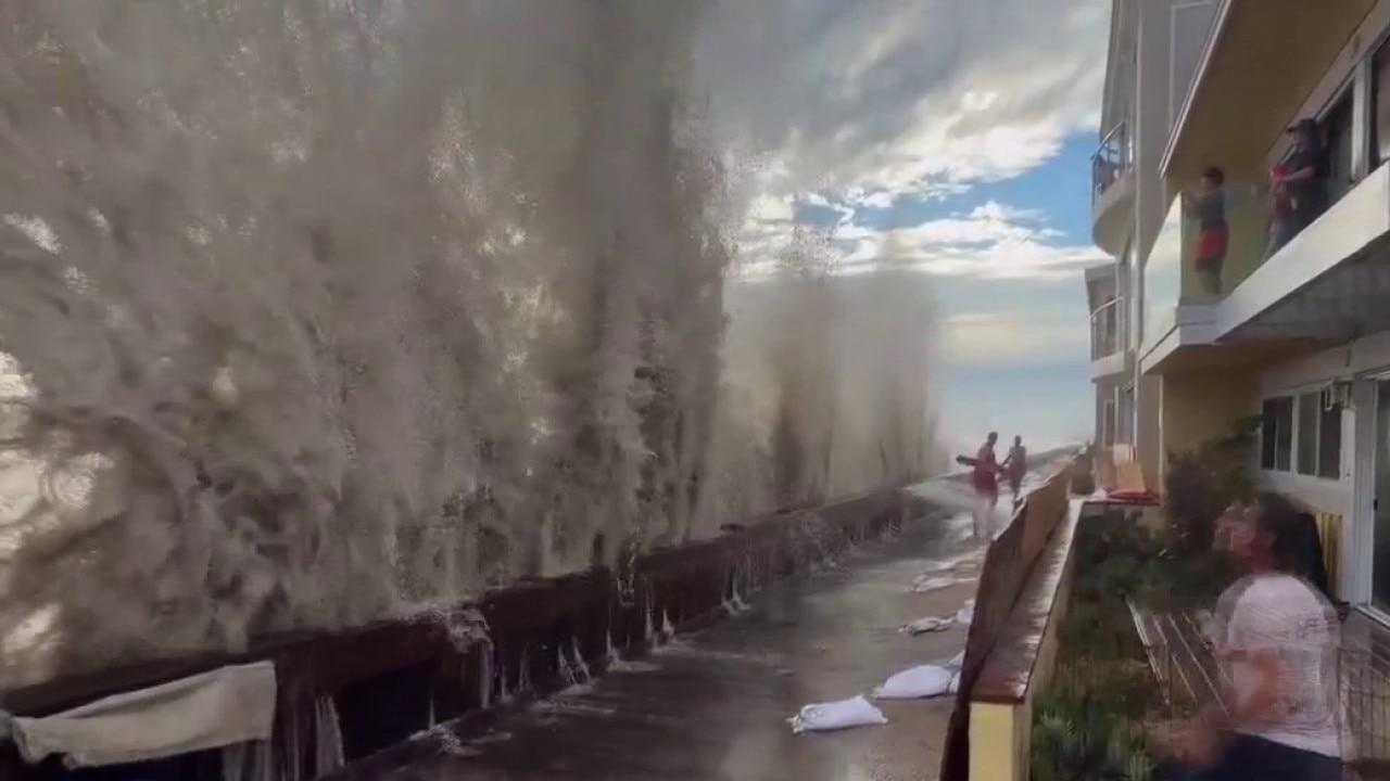 High surf continues to pound California coast