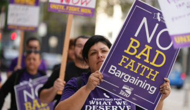 California state workers begin 1-day strike over return-to-office mandate, pay and healthcare