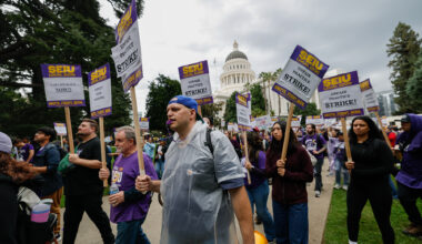 CA state workers strike in contract dispute with Newsom