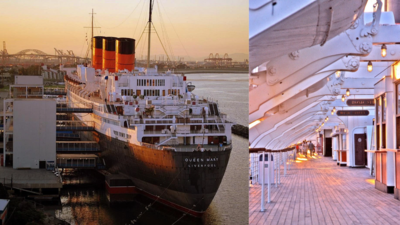 In 1967, Long Beach bought the retired Queen Mary to keep her from the scrapyard; the ocean liner became a hotel and still anchors the waterfront