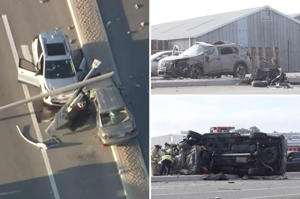 Oxnard driver booked on 2 murder counts after deadly 8-car crash