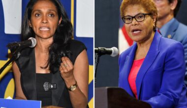 Karen Bass leading among Latino voters in LA mayoral race, new poll shows