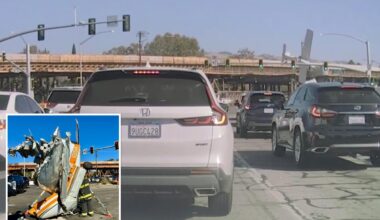Dashcam video captures horrific San Jose highway plane crash