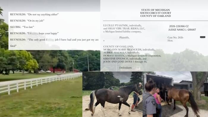 Milford horse stable owner files lawsuit against Oakland County for ‘unlawful’ search and seizure