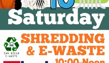 Shredding & E-Waste event, and Pick-a-Pumpkin