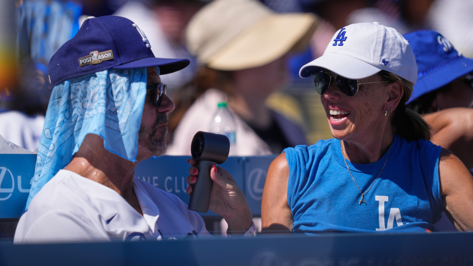 Blazing triple-digit heat bears down on Dodger Stadium as LA hosts Braves for NLDS opener