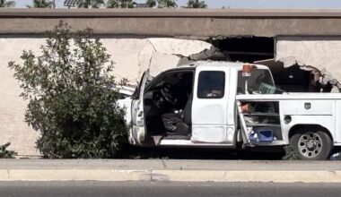 Vehicle strikes Derrell’s Mini Storage on Chestnut Avenue