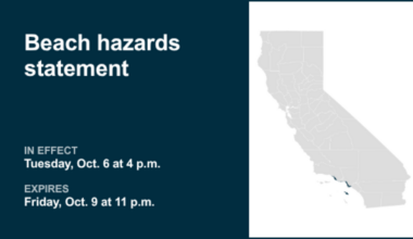 UPDATE: Beach hazards statement for Southern California from Tuesday to Friday