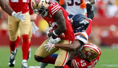 Broncos lose to 49ers, left bruised, battered and facing a bumpy road