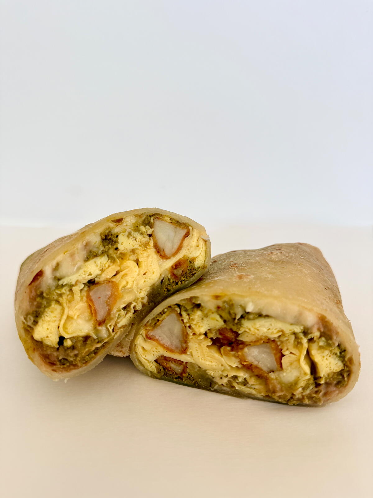 El Chorizo Verde de Pollo burrito from Masa y Taza in Long Beach.