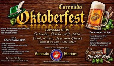 Marine Corps League Coronado Oktoberfest 2026