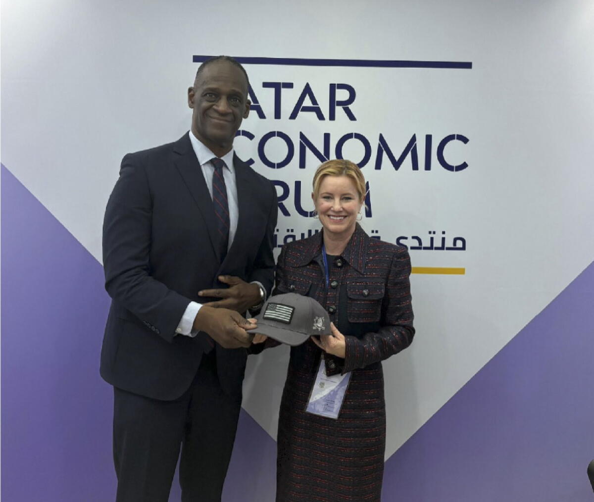 Anaheim Mayor Ashleigh Aitken's attendance at the  Qatar Economic Forum prompted questions about her husband's free trip.