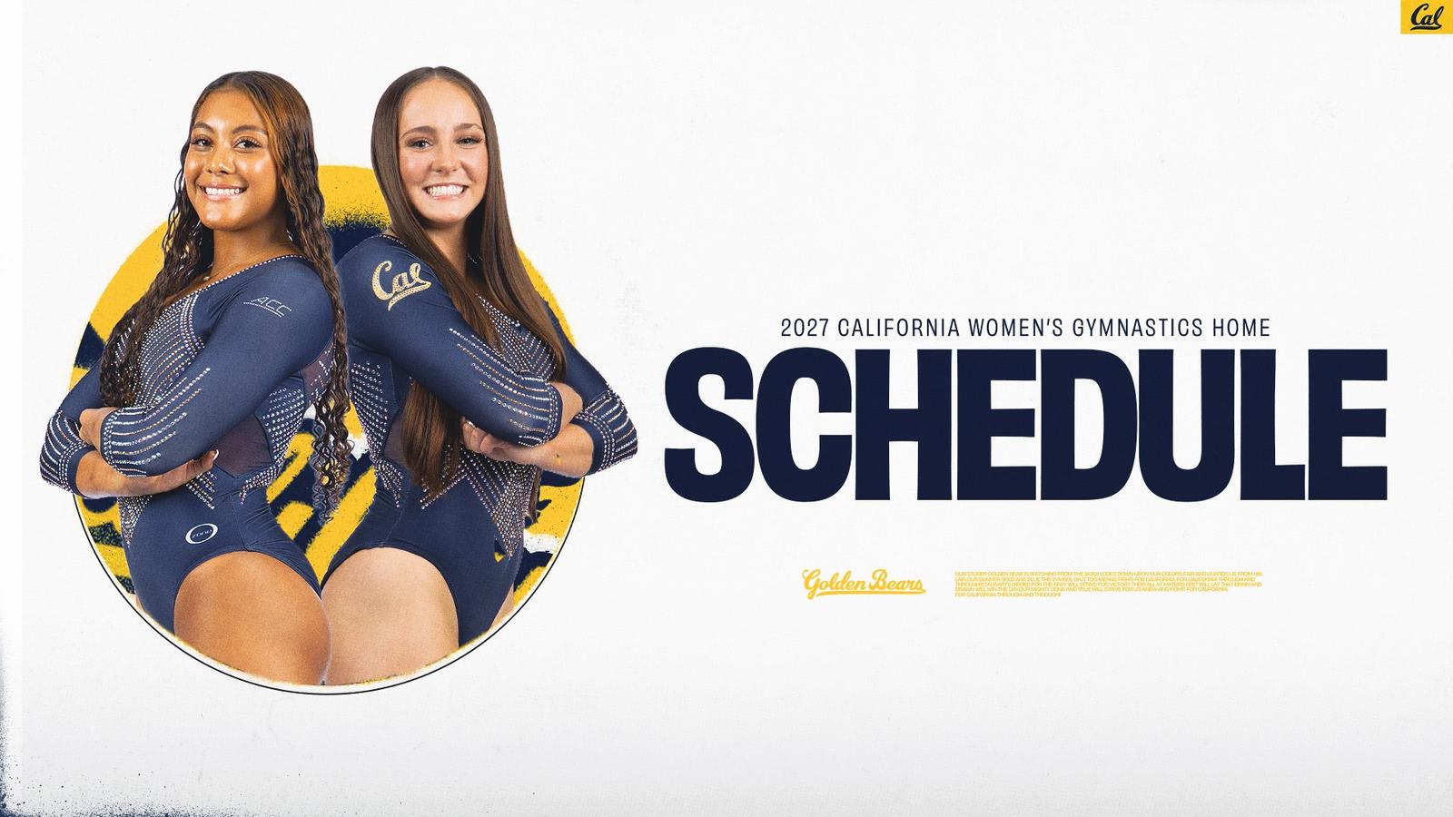 Cal Women’s Gymnastics Announces 2027 Home Schedule