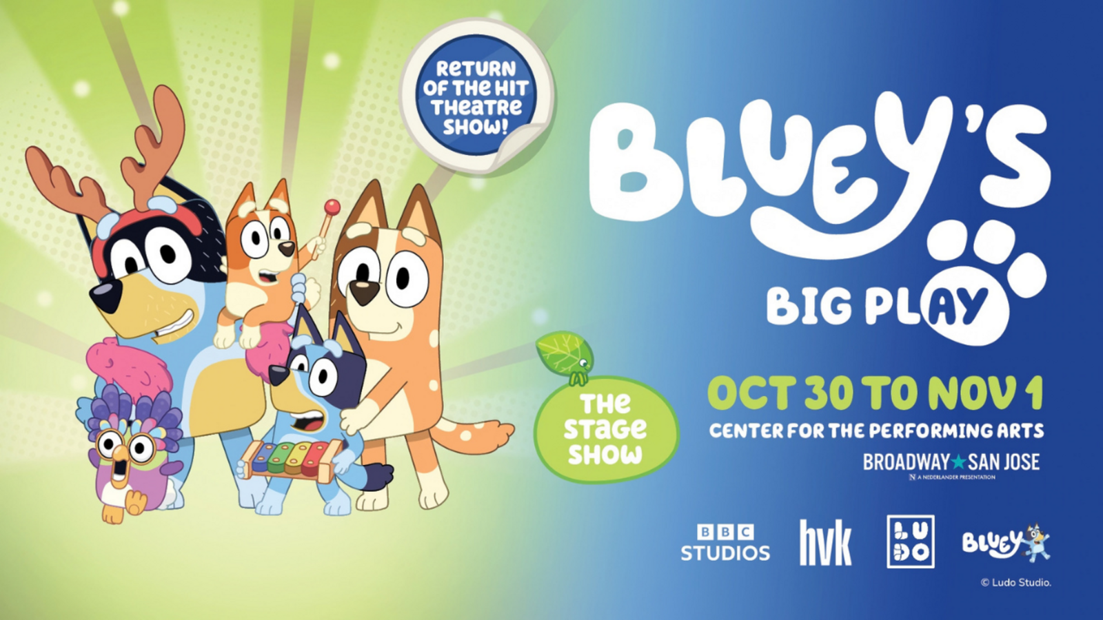 Bluey's Big Play, for real life, is coming to San Jose!