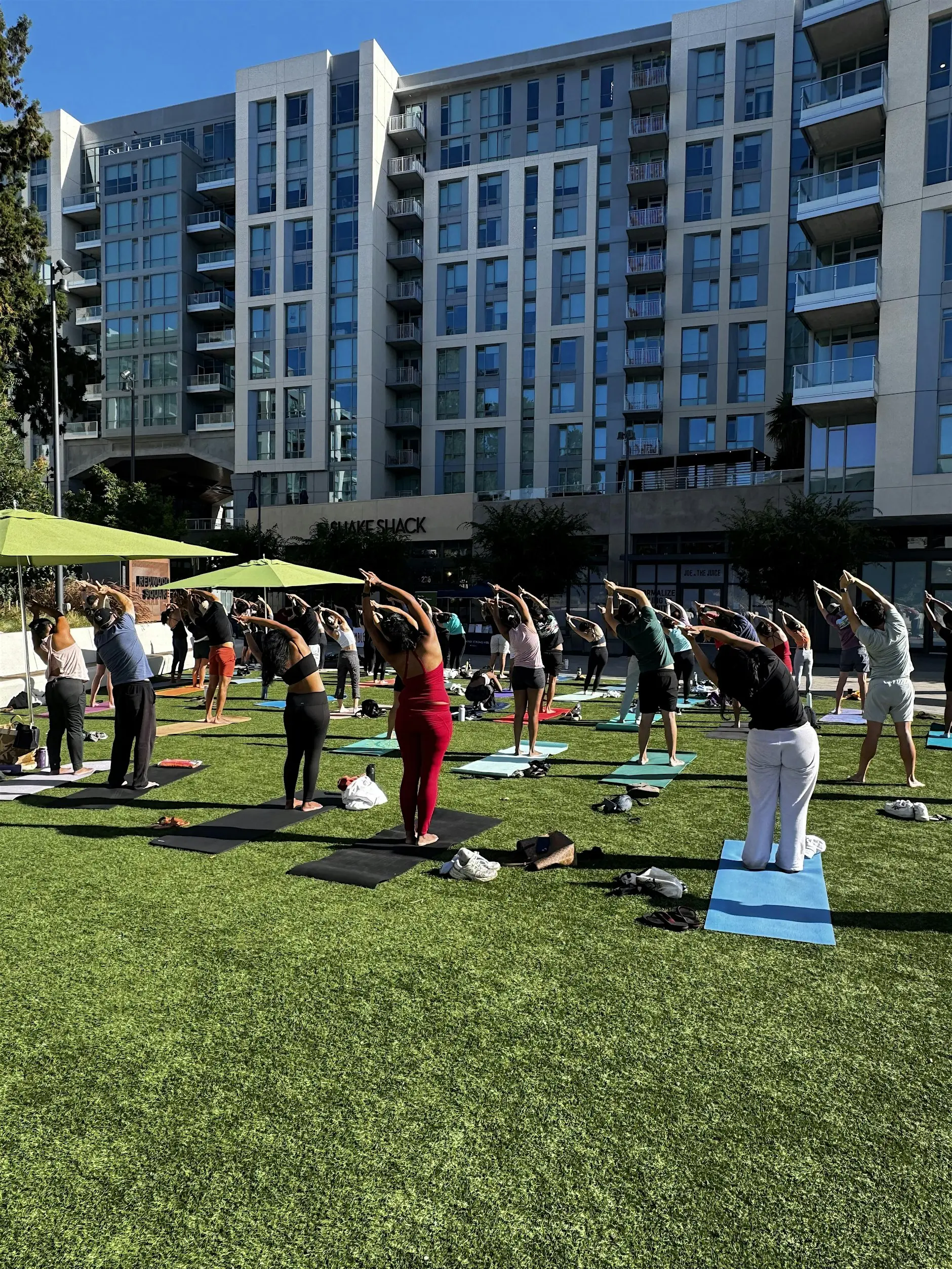 image Cityline Fit Club: Yoga In the Park Series with YogaSix Sunnyvale — 9 a.m. at Redwood Square Park, Sunnyvale Free class