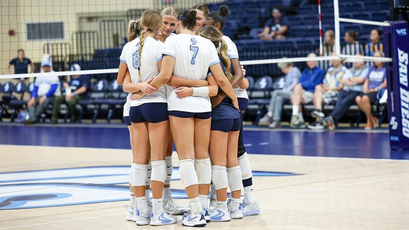 San Diego Falls to Loyola Marymount in Five Sets at JCP