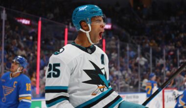 Darnell Nurse all smiles with San Jose Sharks after exiting Edmonton
