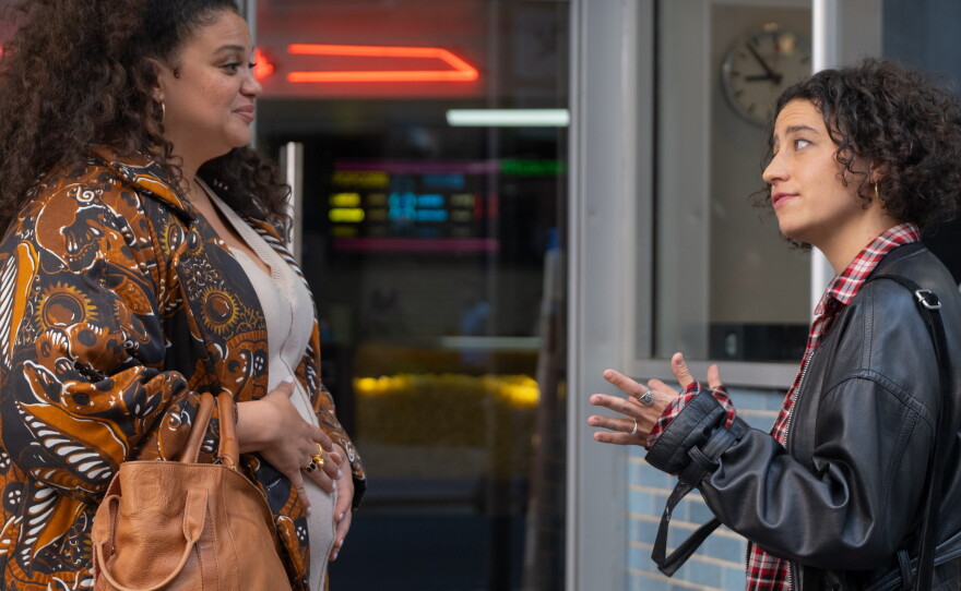 Michelle Buteau and Ilana Glazer in a scene from the film Babes.