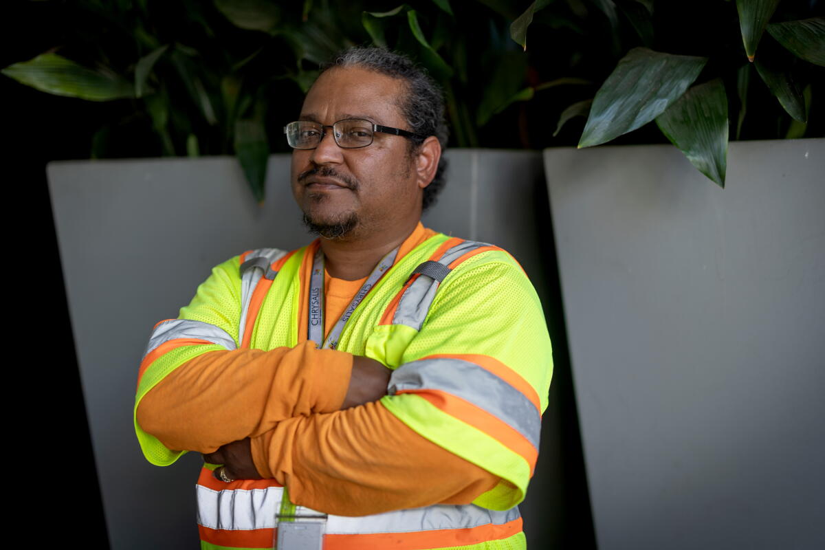 Michael Mata, roads program supervisor, poses for a portrait