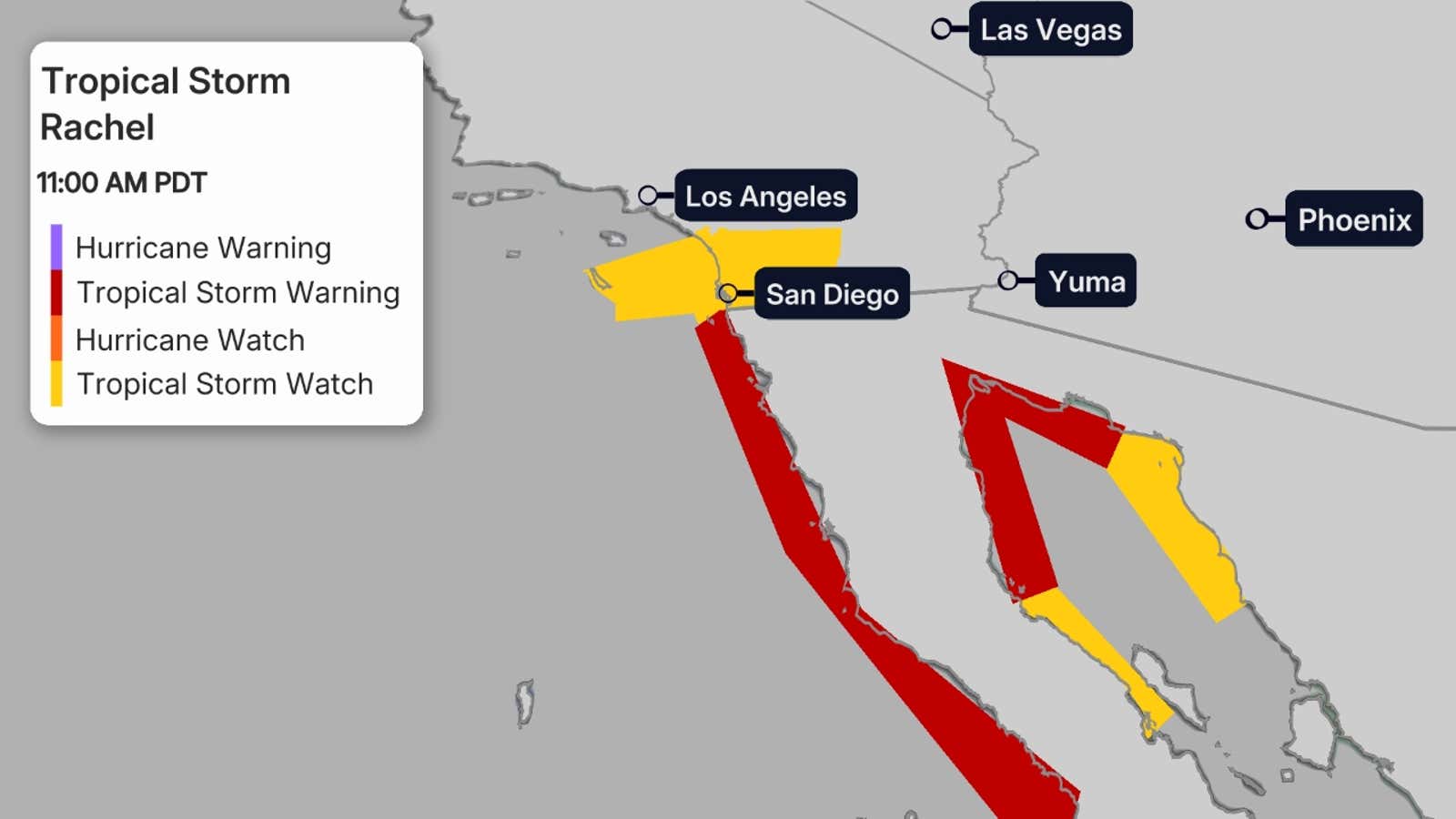 Pacific Storm 4 Watches Warnings
