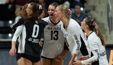Women’s Volleyball Takes Down UC Santa Barbara In Four Sets