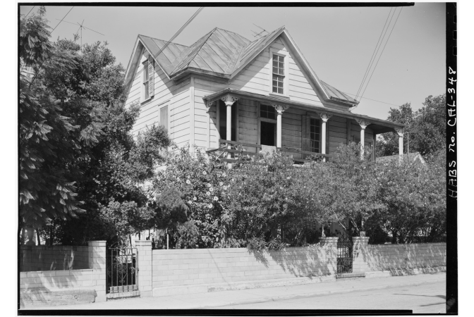 A black and white photo of a home.
