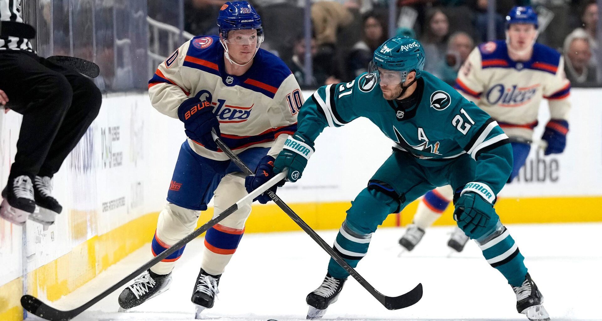 San Jose Sharks allow two third period goals, lose to Edmonton Oilers