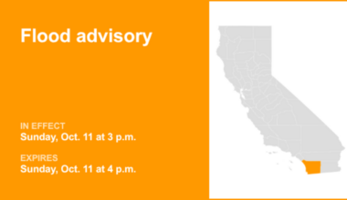 UPDATE: The flood advisory for San Diego County is anticipated to expire at 2 a.m.
