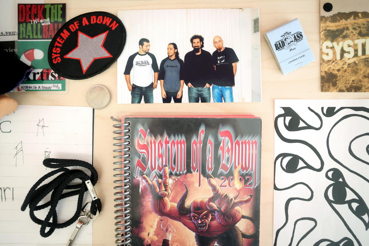 An anniversary exhibit for L.A. band System of a Down 