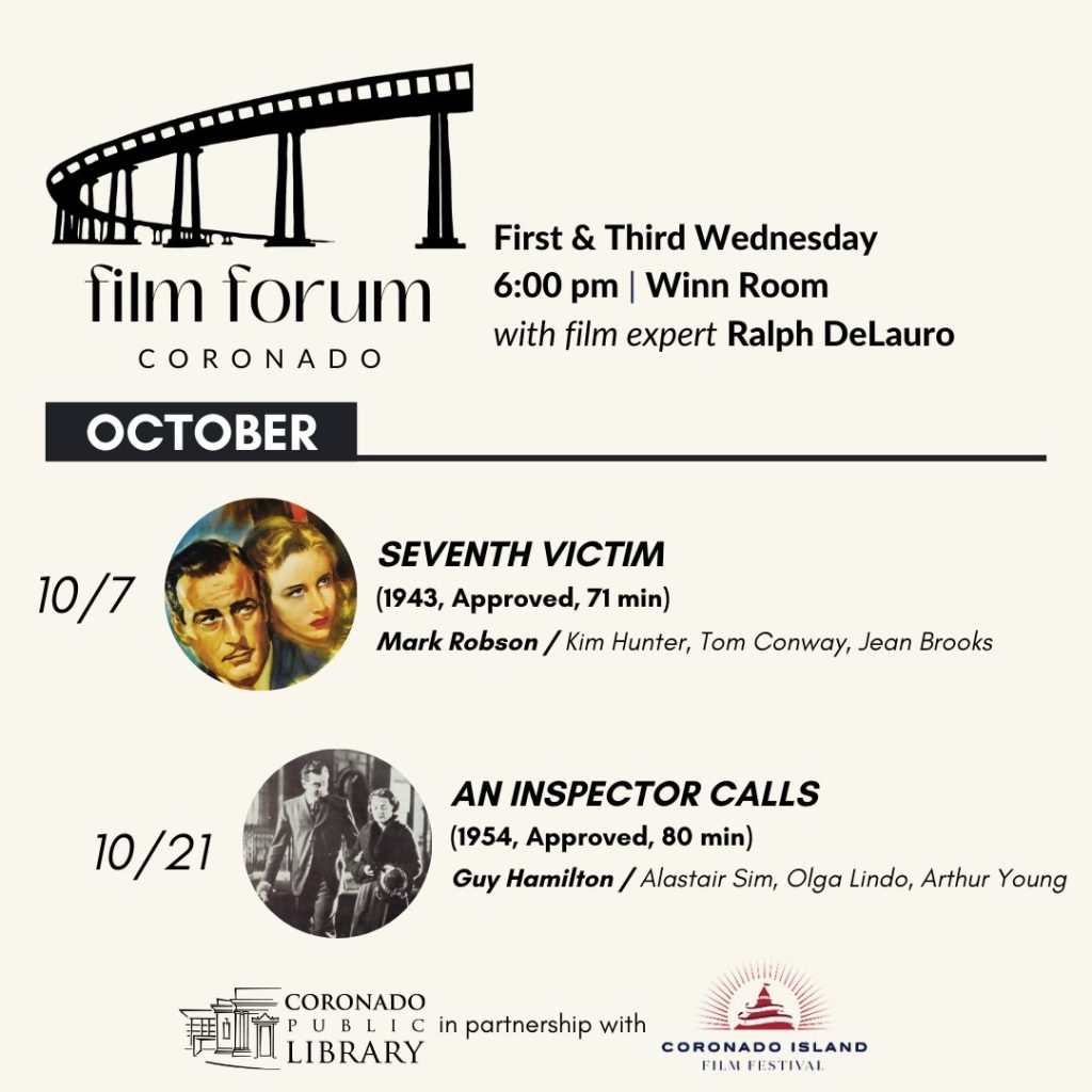 FILM FORUM CORONADO: "An Inspector Calls"