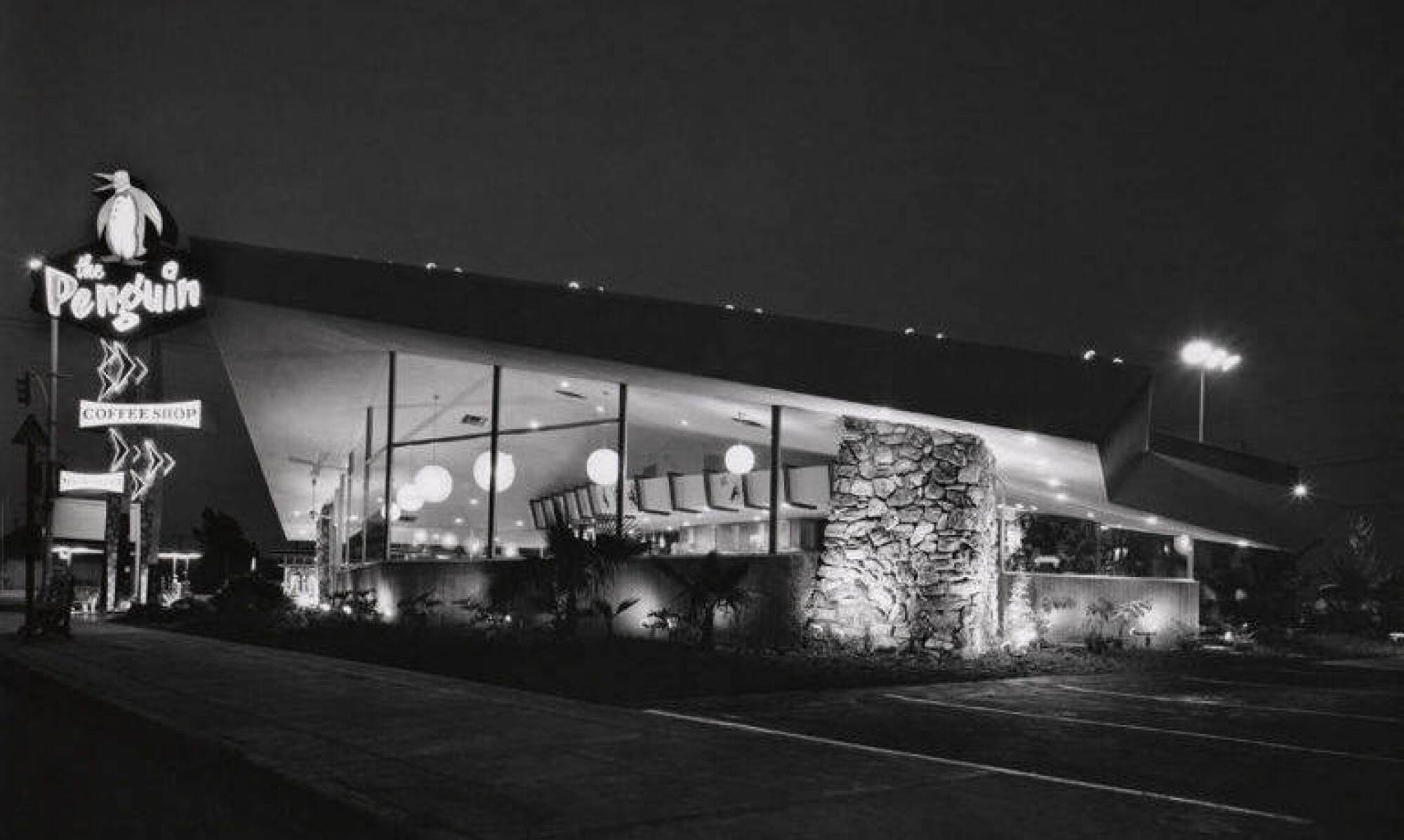 Archival photo of Penguin Coffee Shop.