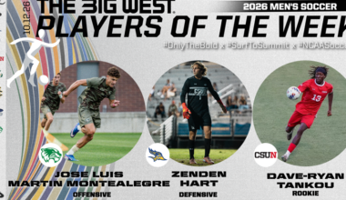 Utah Valley’s Martin Montealegre, Cal State Bakersfield’s Hart and CSUN’s Tankou Claim Weekly Honors