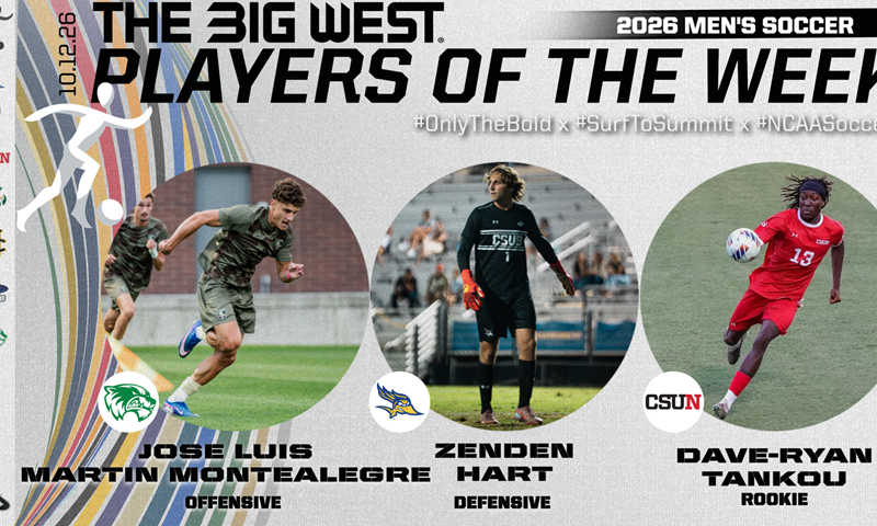 Utah Valley’s Martin Montealegre, Cal State Bakersfield’s Hart and CSUN’s Tankou Claim Weekly Honors