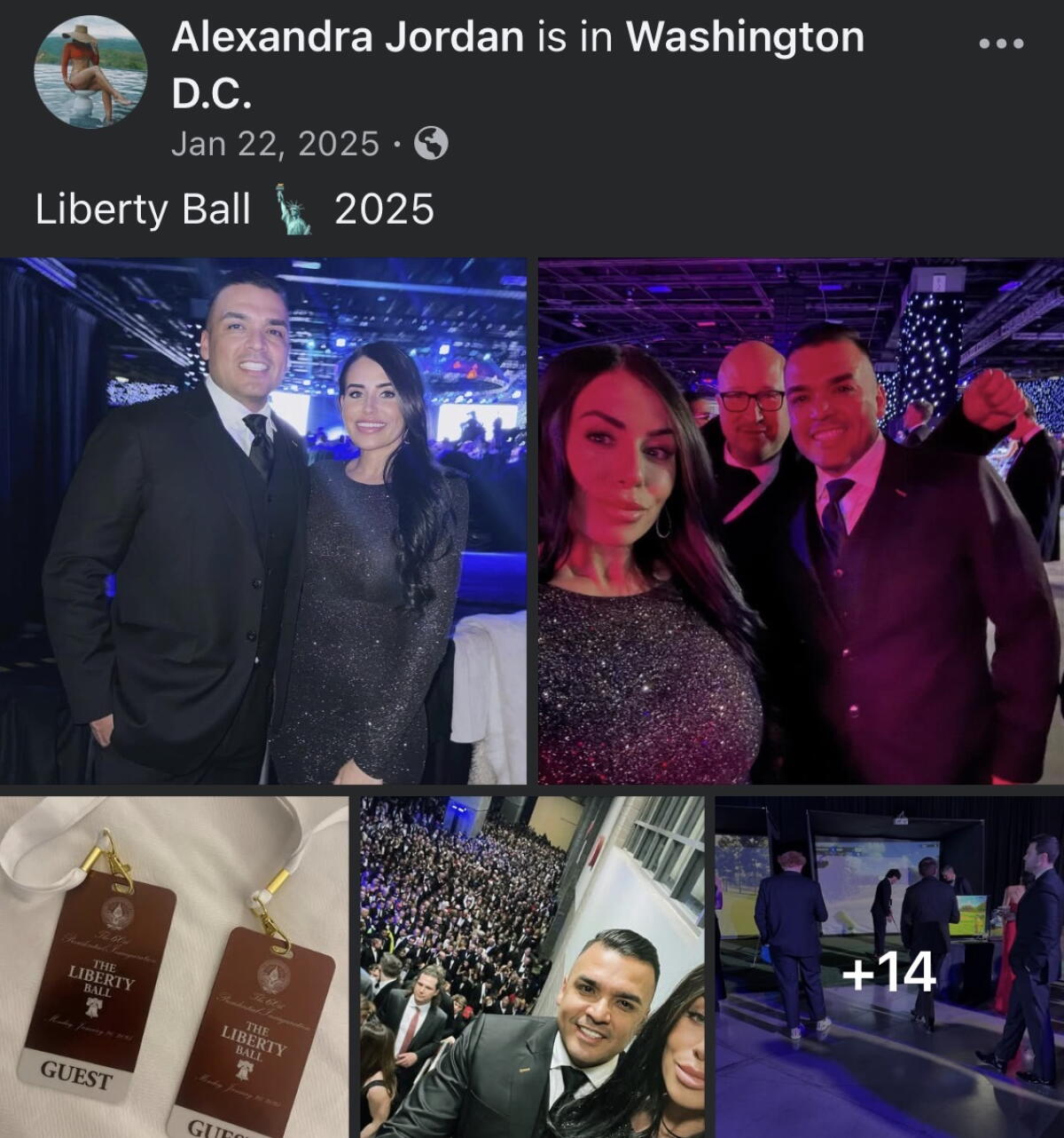Alex Jordan's photos from the Liberty Ball in Washington, D.C., on Jan. 20, 2025.