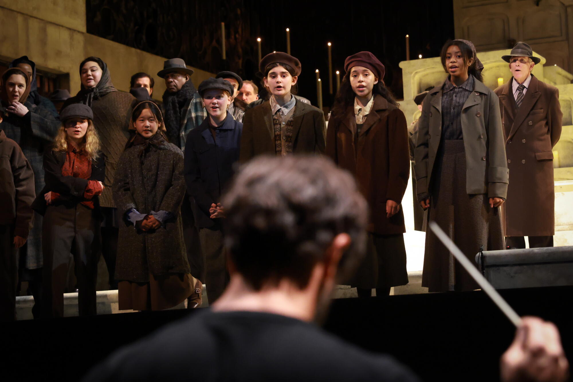 The cast of "Carmen" perform as L.A. Opera's new music director, Domingo Hindoyan, conducts.
