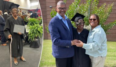 85-year-old graduates from Georgia high school with honorary diploma