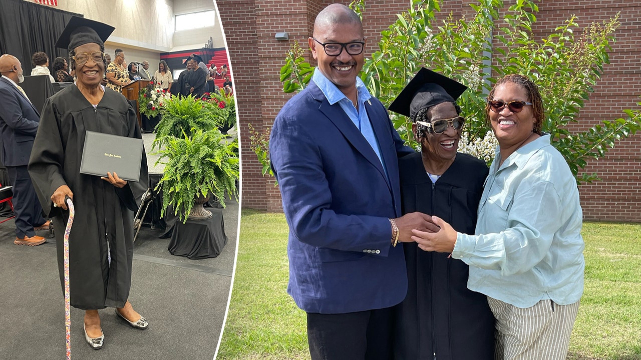 85-year-old graduates from Georgia high school with honorary diploma