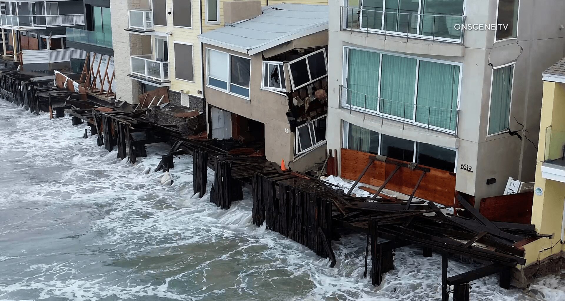 Powerful Waves Damage Homes And Boardwalk In Long Beach – ONSCENE.TV