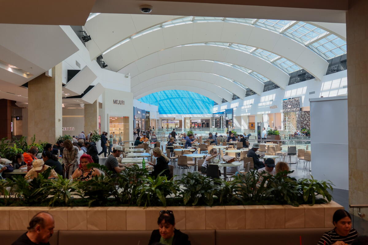 The old food court in Westfield Topanga shopping mall in Canoga Park.