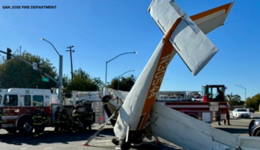 2 adults, 1 child injured in San Jose, California plane crash on Capitol Expressway at Excalibur Drive, fire department says