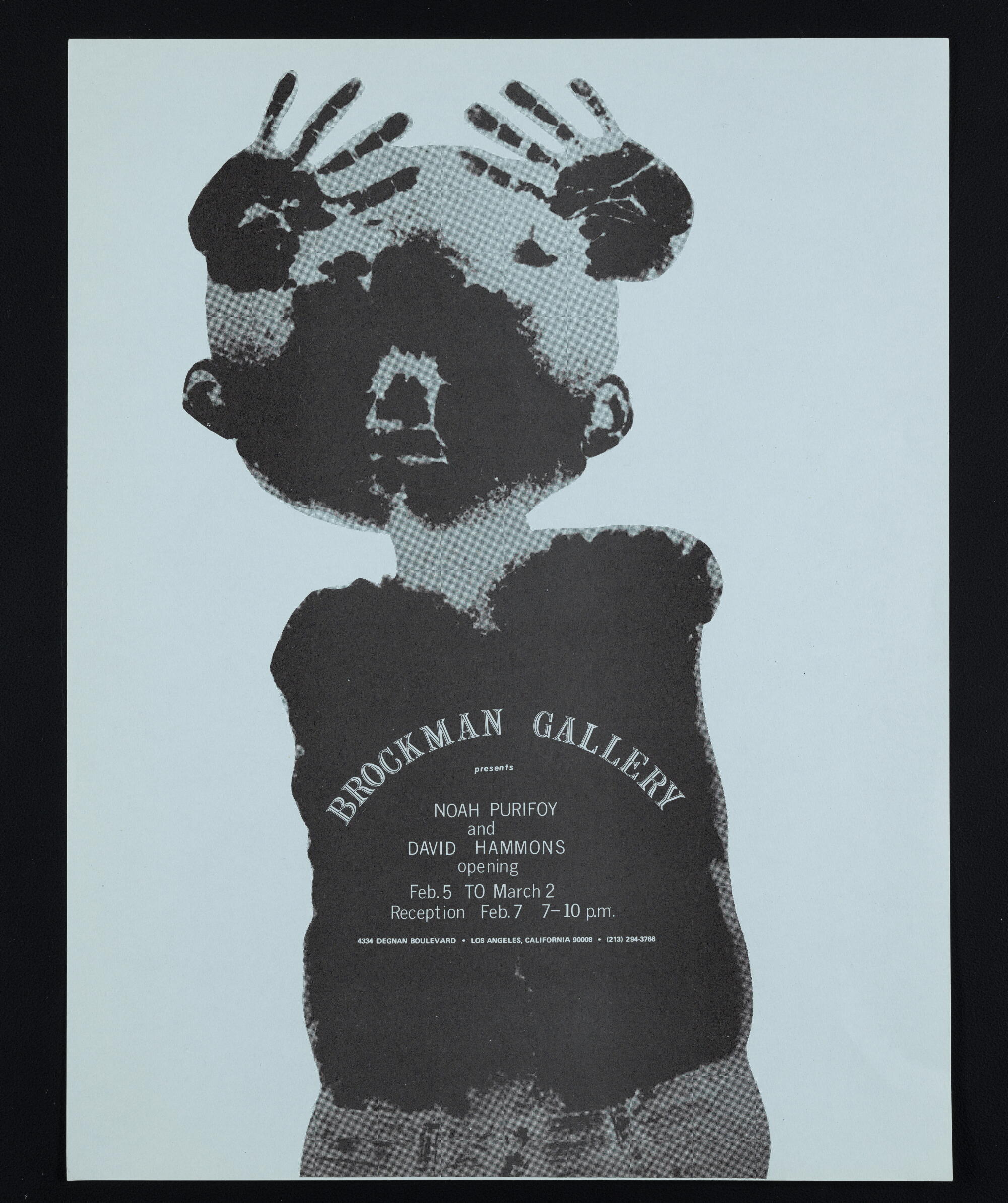 A poster for an art gallery.
