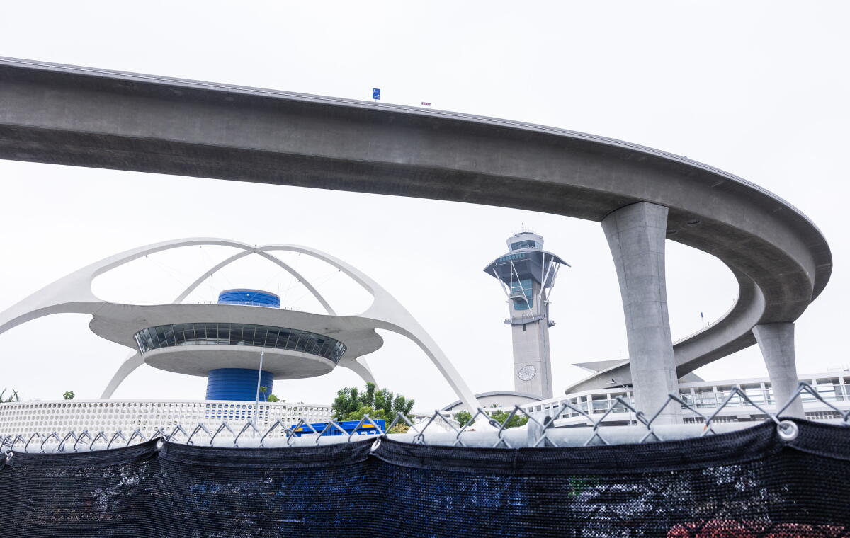 The Automated People Mover track at Los Angeles International Airport.