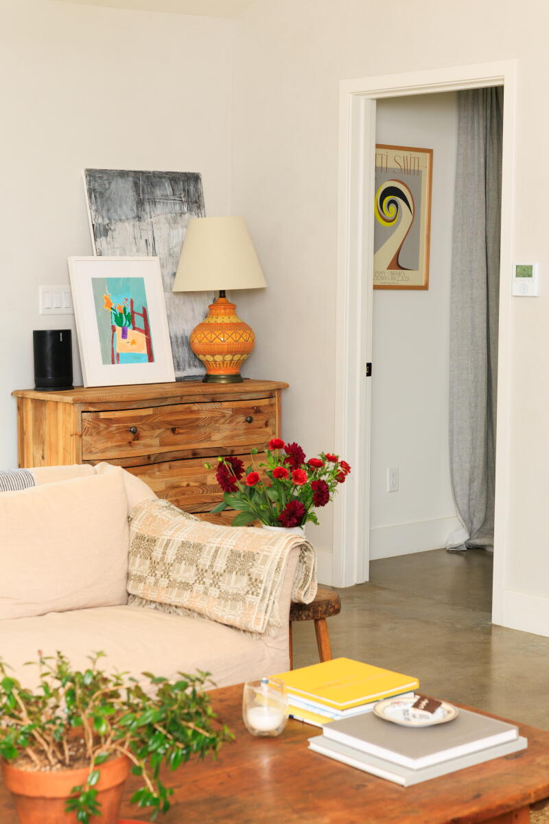 The living room inside Sam Donnelly's Accessory Dwelling Unit.