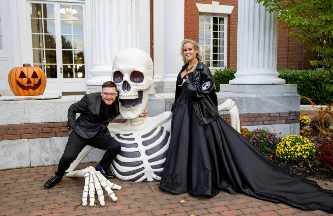 For Will and Christie Attanasio, their love story began on a train ride to a WWE event &mdash; and ended up with a Halloween wedding straight out of their dreams.