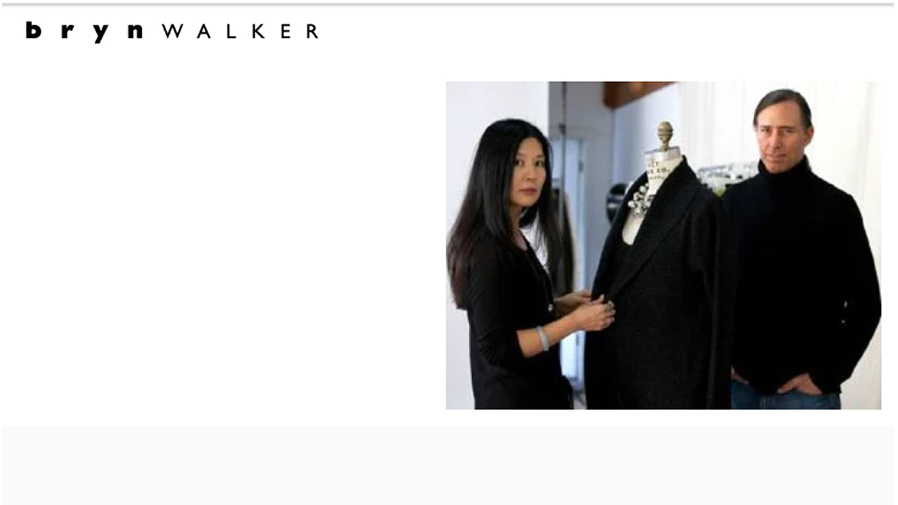 Undated corporate image of Bryn Walker fashion designers Bryan Walker and Michelle Min.