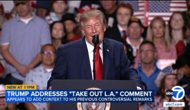 Donald Trump revisits controversial remarks about attacks on LA, San Diego: 'We protect our cities'