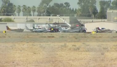 Small plane makes belly landing at Fresno Chandler Executive Airport