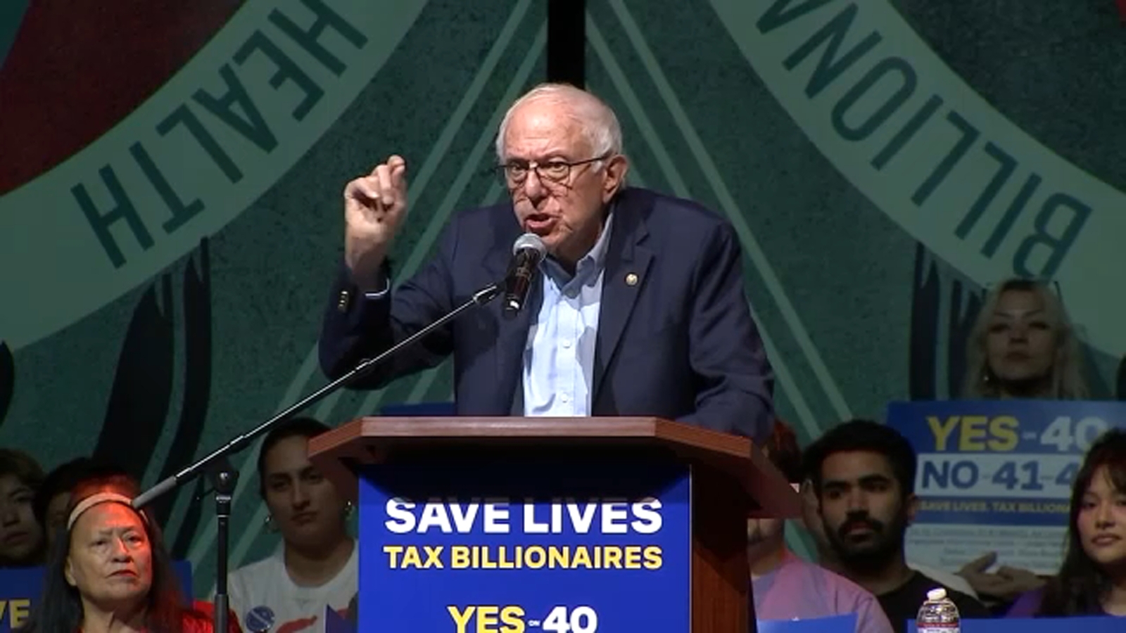 CA Prop 40: Sen. Bernie Sanders rallies in LA in support of proposed billionaire tax: 'The whole country is watching'