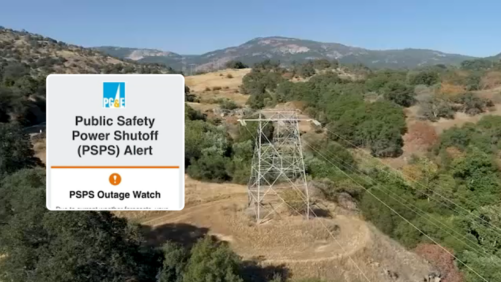 PG&E warns thousands of customers of possible power shutoffs amid wildfire risk