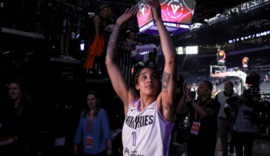 Golden State Valkyries and Atlanta Dream face off in game 1 of WNBA finals in San Francisco's Chase Center